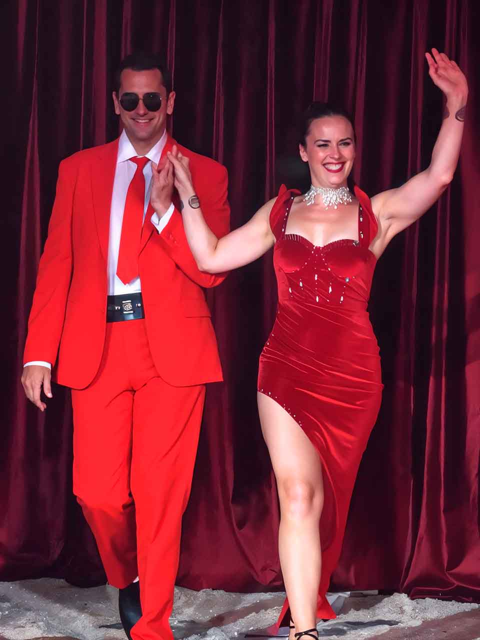 Cotzani and Wendy in theatrical costume